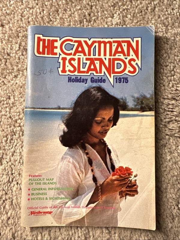 Vintage 1975 The Cayman Islands Grand Little Cayman Holiday Guide Booklet