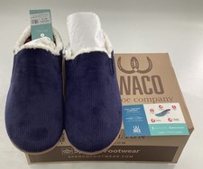 Mens Revitalign Dundee Corduroy Slipper Size 13D Navy