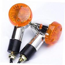 2 x 2" Chrome Front Rear Turn Signal,Fits For Most Motorcycle, Street Bike,