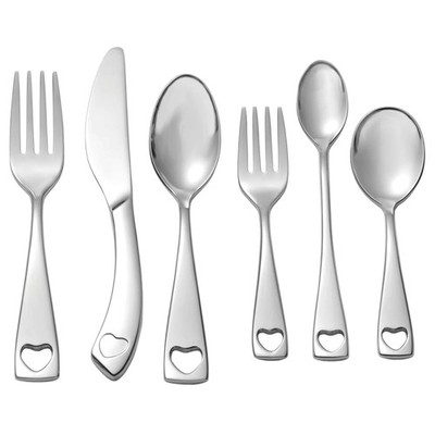 Little Love 6 Piece Fine Flatware Progress 18/10 Stainless Steel Silverware