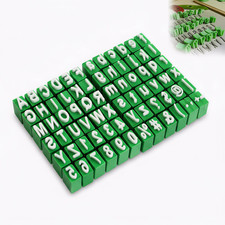 2 Stück Kleinbuchstaben Buchstaben Stempel Ton: A–Z Zahlen Symbole Alphabet Tons