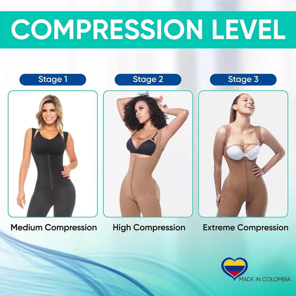 Etapa 2 Colombiana BBL Faja - Prendas moldeadoras de recuperación postquirúrgica para abdominoplastia Foto 4 de 4
