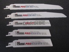 5 Morse Reciprocating Saw Blades - See Below for Sizes - NEW    dxd