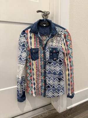 Desigual Women's Long Sleeve Shirt Multicolor, Size XS