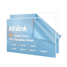 24X36 Plexiglass Sheets 1/8 Inch Thick, 3Mm Clear PET Large Acrylic Sheets Plast
