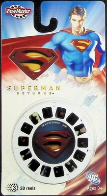 Superman Returns 3d View-Master 3 Reel Packet SEALED DC Comics