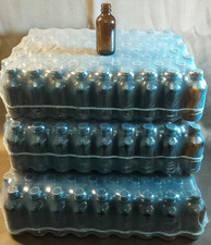 1oz/30ml  Amber Glass Bottles - 216 qty - NO LIDS