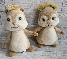 Rare Ty Beanie Babies Eleanor  Theodore Alvin And The Chipmunks 6" Plush Toy
