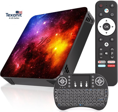 Android 14.0 TV Box 4GB RAM 64GB ROM, Support 4K Dual-Wifi 2.4G/5G Quad-Core Sma