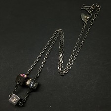 EGA Louis Vuitton Collier Gamble Silver Tone Necklace/9BL1148