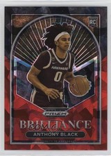 2023-24 Panini Prizm Draft Picks Brilliance Red Ice Anthony Black #10 15ej