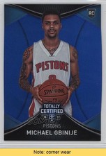 2016 Panini Totally Certified Rookies Blue 82/99 Michael Gbinije #133 READ 7n6