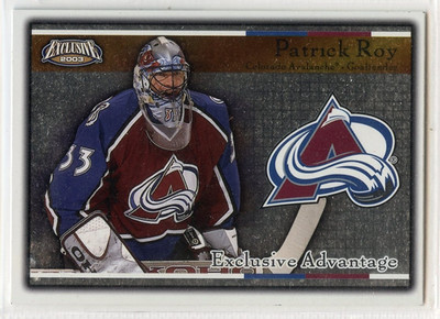 2002-03 Pacific Exclusive Advantage Hockey - #4 - Patrick Roy - Avalanche