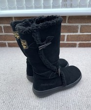 Rocket Dog Slope Women’s Black Suede Mid Calf Casual Outdoor Boots | UK Size 5