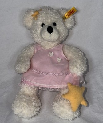 Steiff Lotte Teddy Bear Star Fairy Pink Dress Plush Stuffed Animal RARE 11''