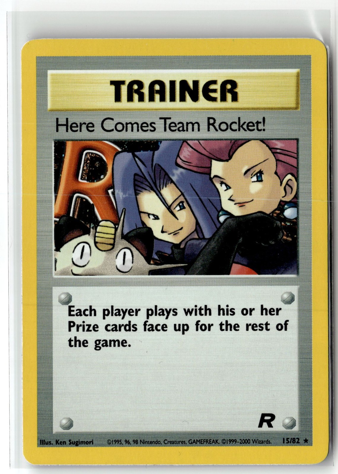 Here Comes Team Rocket! ⭐️ 15/82 Holo Rare Team Rocket 2000 Pokemon NM