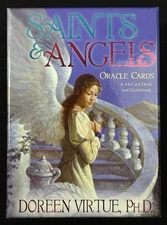 Saints & Angels 44 Card Oracle Deck & Guidebook by Doreen Virtue Complete