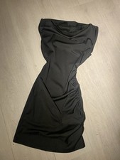 Black Mock Neck Mini Dress