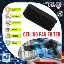 10PCS Ceiling Fan Filters Activated Carbon Air Purifier Pads Pet Hair Dust Odors