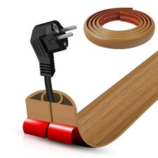 Floor Cord Cover Adhesive Cord Hider,10FT Cable Management, Extension Strip P...