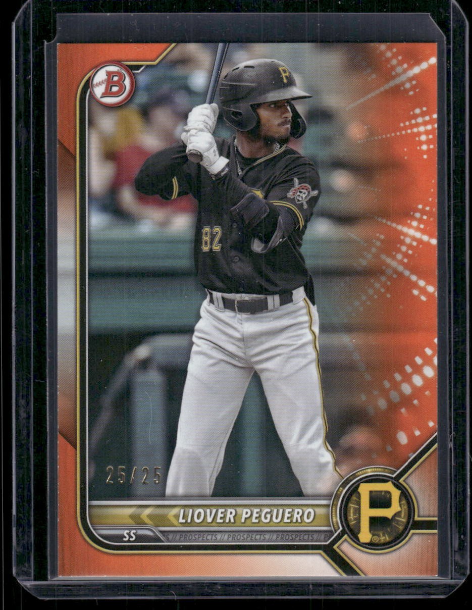 2022 Bowman #BCP-34 Liover Peguero Orange 25/25