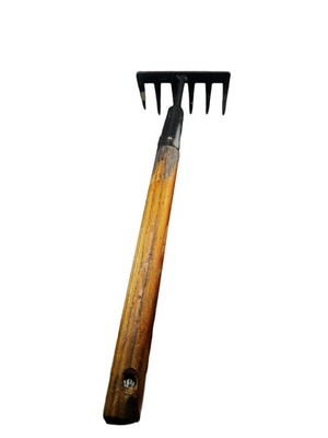 Garden Rake Sand Rake Anti Slip Wood Handle Planting Tool Seawater Rake for