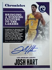 2017-18 Panini Chronicles Josh Hart Rookie Auto Autograph Blue #/99 #CA-JHT