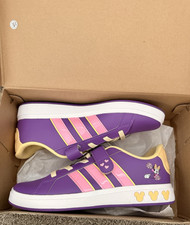 adidas Grand Court Minnie EL K Unisex Kids Sneaker Purple Pink Yellow US 6.5