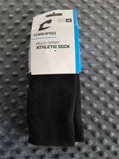 Champro Multi- Sport Athletic Socks Unisex Black New with Tags