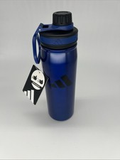 Adidas 600ml Stainless Steel Insulated Water Bottle Blue Double Wall