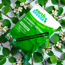 Earth Breeze Laundry Detergent Eco-Sheets (60-Loads) Fresh Scent, No Plastic Jug