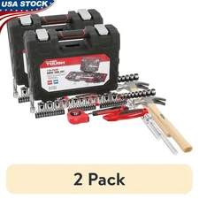 118 Piece Home Repair Tool Set DIY Kit Hammers Sockets Wrenches Case Model 7003