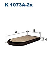 Innenraumfilter FILTRON K 1073A-2x Aktivkohlefilter für BMW E38 ALPINA 7er 725