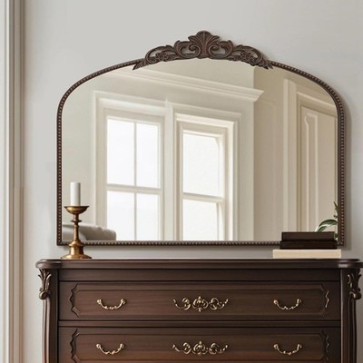 Large Bronze Vintage Mirror: 40