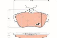 TRW BremsbelÄGe Bremsbelagsatz Hinten CitroËN Jumpy 2 Peugeot Expert Fiat Scudo