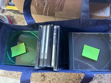 LOT of 82 CD Jewel Cases, Clear/Color Plastic Empty CD/DVD Single New Used