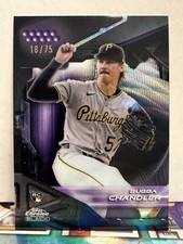 2026 Topps Chrome Black Bubba Chandler RC 18/75 Purple Wave Refractor Pirates