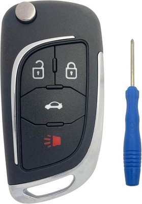 Upgraded Version Modified Key Fob Case Replacement for 2010 2 Style: 4 Buttons
