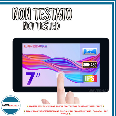 Display Touch WaveShare 7'' Dsi LCD 800x480 Pixel, für Raspberry Pi