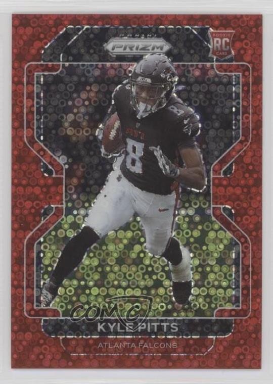 2021 Panini Prizm Rookie No Huddle Red Prizm 30/50 Kyle Pitts #341 1oa8