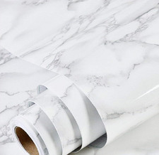 Marble Peel and Stick Wallpaper Self Adhesive Removable Contact Paper 17.7x78.7"