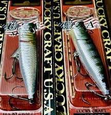 2 Lucky Craft G Splash 80 RT Popper Topwater Lures ZEBRA MS AMERICAN SD/MS GILL