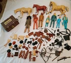 Marx Best Of The West Figures, Accessories, Horses-Johnny West Lot- Geronimo,Etc