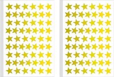1080 PCS Gold Star Stickers, Small Star Stickers, 20 Sheets Foil Star Metallic S