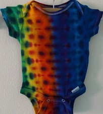 New Tie Dye Newborn Gerber Onsies 100% Cotton...