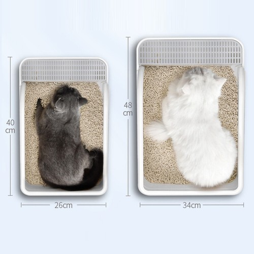 Halb verknüpfter Katzenrückschachtel spritzer Katzenreinigungsbecken Katze Basin - Bild 3 von 11