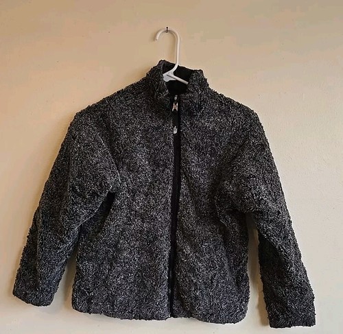 THE NORTH FACE Reversible Fleece Swirl Girls Jacket Size Medium - Picture 2 of 10