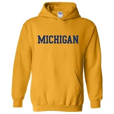 University of Michigan Wolverines Basic Block Licensed Hooded Sweatshirt