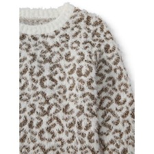 GIRLS  SWEATER  LEOPARD  Metallic  pullover KIDS size  XL 14-16 NEW