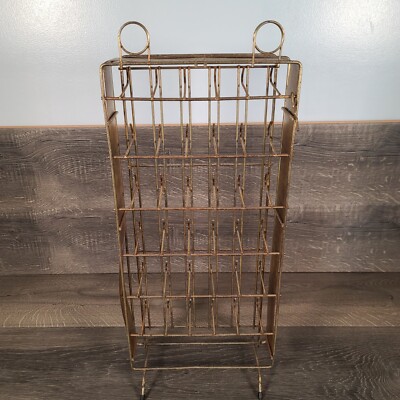 Vintage Metal Store Display Rack for Keychains Keys w/Hinge Door Lockable Rare